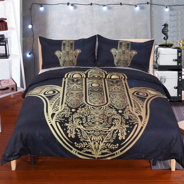 3Pcs Set Hand of Fatima/Hamsa Duvet Cover With Pillowcase Covers